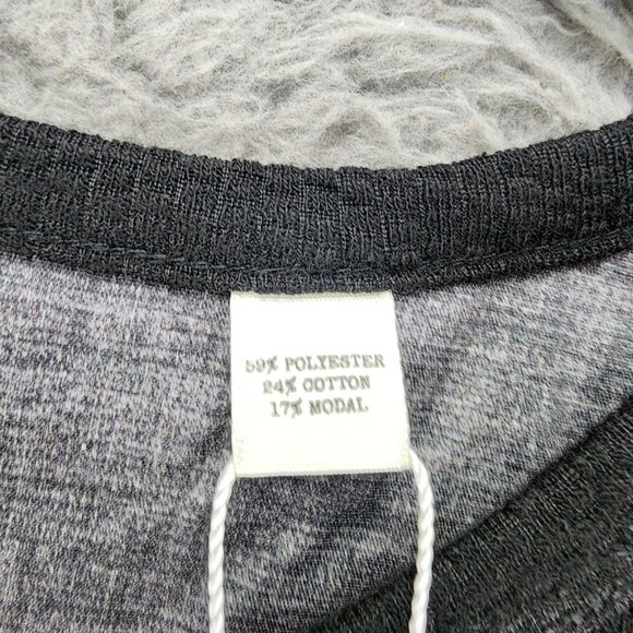 Construct Shirt Mens XXXL Black Long Sleeve Jersey Knit Textured Henley *NWT* - Picture 4 of 10